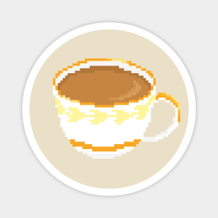 Chai Tea Cup pixel art Magnet